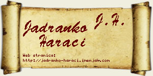 Jadranko Harači vizit kartica